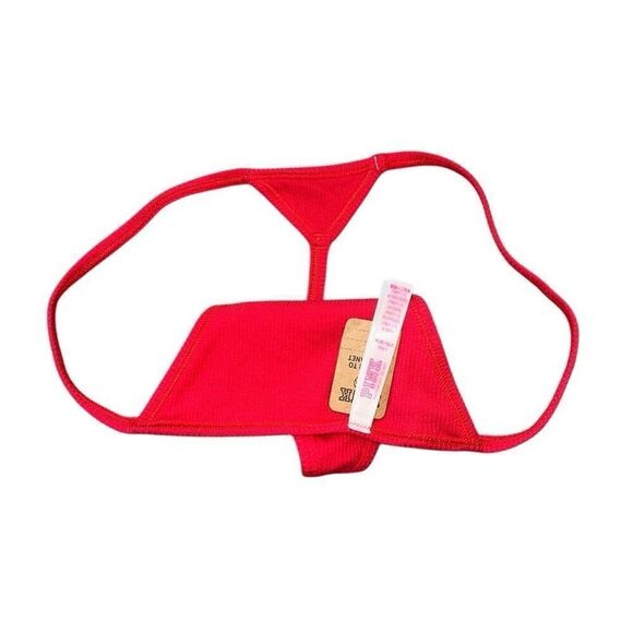 Victoria’s Secret Pink 2021 Sz L NWT red thin string thong panties underwear - Picture 4 of 6